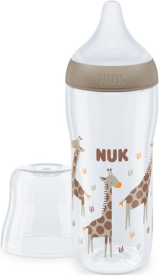 Nuk Plastic Baby Bottle Perfect Match Anti-Colic with Silicone Nipple for 6+ months Brown 360ml