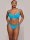 Bikini Slip with Ties Sea Breeze