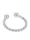 Theodora's Jewellery Fake Nose Piercing Hoop Made of Silver White