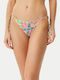Bikini Slip με Κορδονάκια Multicolour