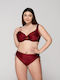 Bikini Inferioare Slip Burgundy