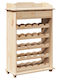 Vidaxl Wine Rack 90x60x30cm Solid Pine Wood 1 Piece Brown