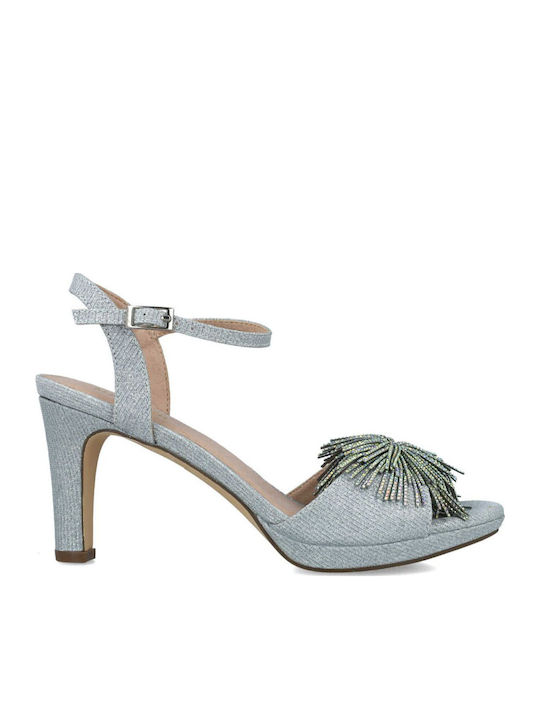 Menbur Sandalen Silber