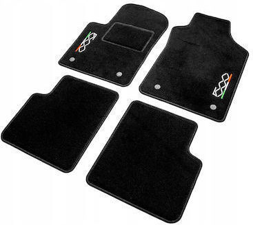 Me Premium Set of Front and Rear Mats 4pcs for Fiat 500 Black