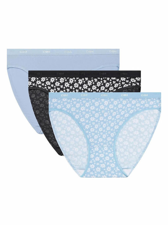 Dim Les Pockets Cotton Women's Briefs 3Pack Lig...