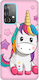 Glossy Baby Unicorn Custom Silicone Case Pink