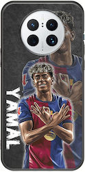 Fußballstars Lamine Yamal Huawei Mate 50 Pro Schwarzes TPU Schwarzes Silikon