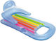 Șezlong Gonflabil Intex cu Spătar 1.60x0.85 M Albastru