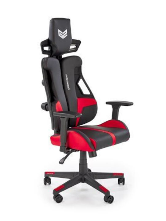 Epipla1.gr Houston 1712 Καρέκλα Gaming Δερματίνης με Ρυθμιζόμενα Μπράτσα Μαύρο / Κόκκινο