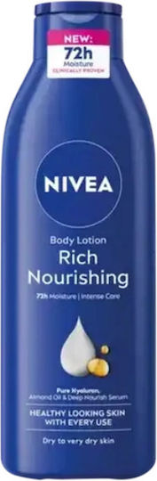 Nivea Rich Nourishing Moisturizing Lotion Body for Dry/Very Dry Skin 250ml