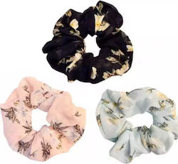 Set 3 Τεμ Scrunchie Σούρα Μαλλιών Μπλε Ροζ Γαλάζιο Bode 47285