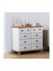 Comoda pentru Dormitor Lemnoasă Alb 91x40x79buc