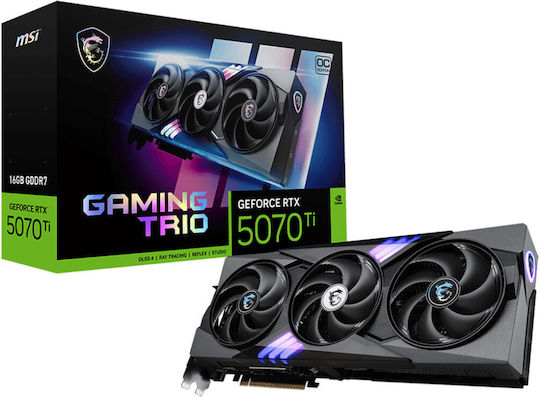 MSI GeForce RTX 5070 Ti 16GB GDDR7 Гейминг Трио OC Видеокарта
