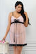 Transparente Girly-Babydoll XXL