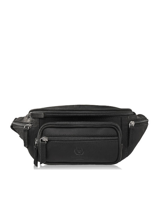 Paolo Peruzzi Herren Bum Bag Taille Schwarz