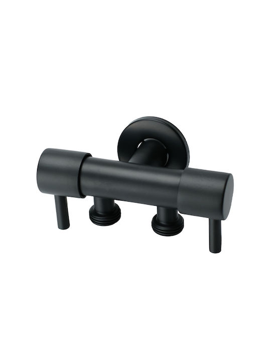 Acquanet Wall Mounted Bidet Diverter Valve Black