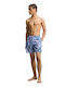 Men's Swimwear Shorts Aquamarine Floral