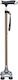 Baston telescopic pliabil din aluminiu cu mâner negru General Trade 07981443 Generaltrade