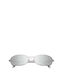 A.Kjaerbede Unisex Sunglasses with Silver Metal Frame and Silver Mirror Lens