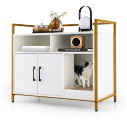 Costway Ντουλάπι Μπάνιου 89x45x74.5cm Λευκό