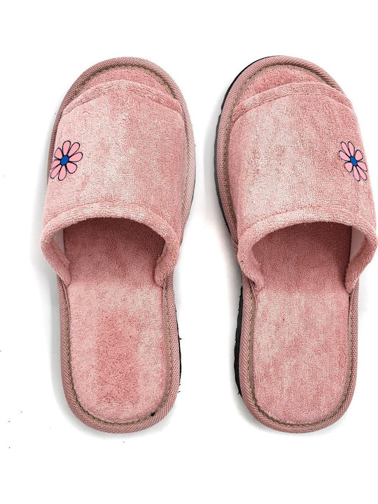 Shoelover Terry Winter Women's Slippers Pink