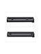 Relaxdays Rollenspender Schwarz 8cm