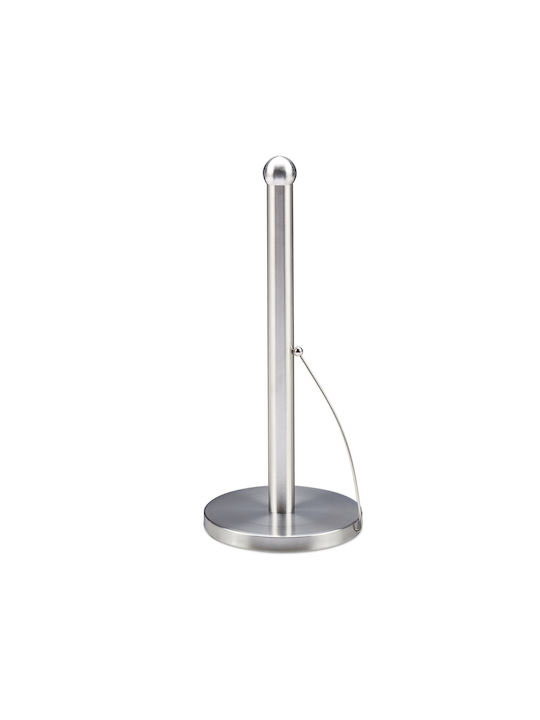 Relaxdays Suport pentru prosoape de hârtie Metalică Gri 35x15cm 10030705