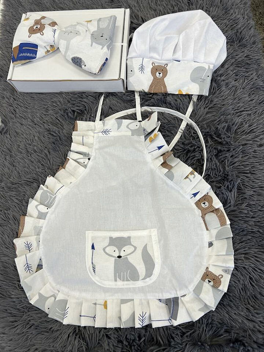 Küchenschürze mit Mütze Mehrfarbig 223311314 1Stück