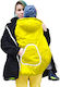 Winter Backpack Cover Yellow Hood Pocket