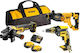 DEWALT DCK366P2 Σετ Δραπανοκατσάβιδο, Παλμικό Κατσαβίδι & Σκαπτικό 18V με 2 Μπαταρίες 5Ah και Θήκη