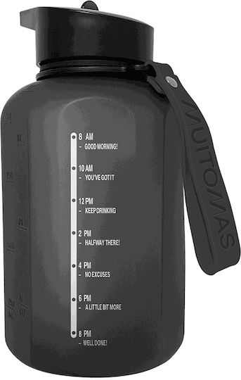 Muitomas Flasche Thermosflasche Kunststoff 1.2lt Black