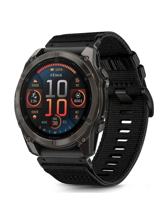 Techsuit Λουράκι Ανοξείδωτο Ατσάλι Μαύρο (Galaxy Watch (46mm