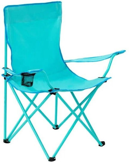 Camping Folding Chair Beach Turquoise 54x54x87cm