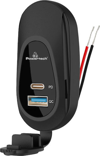 Powertech USB Socket for Boats & Vehicles PTL-026 USB & USB-C PTL-026