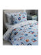 Vesta Home Κουβερλί Μονό Βαμβακερό Σιέλ 160x230cm