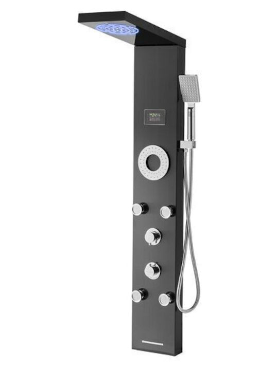 Hydro-Massage-Säule 134.5cm Schwarz Hydro-Massage-Säule 134.5cm Schwarz