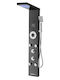 Hydro Massage Column 134.5cm Black