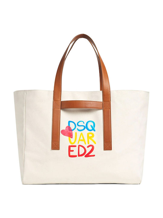Dsquared2 Γυναικεία Shopper Τσάντα Δερμάτινη