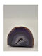 Purple Natural Agate Tabletop Decorative Energy Semi-Precious Stone