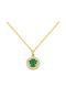 Kontopoulos Gold 14K Green Necklace