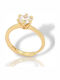 Mentzos Ring made of Silver Gold Plated