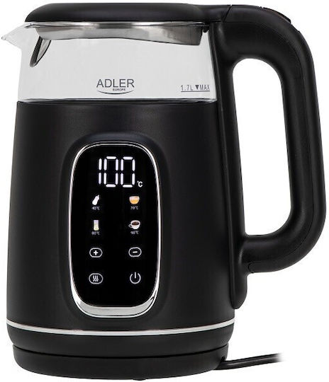 Adler Kettle 1.7lt 1850W Black