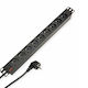 Roline Power Strip 19.07.1624 19" 9x Sockets Schuko 2m Black