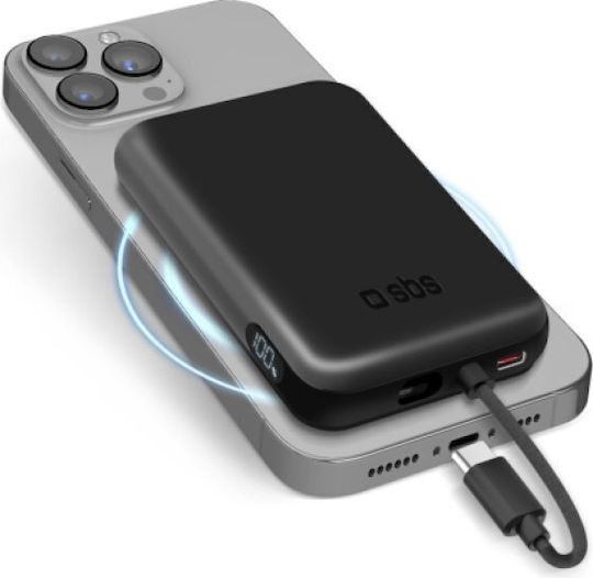 SBS MagSafe Power Bank 5000mAh 20W Power Delivery Μαύρο