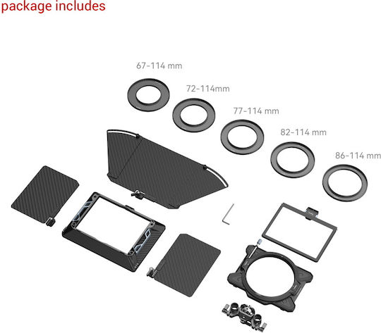 Kit de bază Smallrig Matte Box Modular Multifuncțional Φ114mm 3641