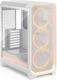 Fractal Design Ambience Pro RGB White TG Clear Tint Gaming Midi Tower Computer Case with Side Window White
