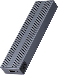 Калъф Vcom Cu850n M.2 SSD Външен USB Type-C Сив