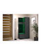 Hartford 348 Mobilier de Intrare cu Oglindă & Cuier Graphite 82x44x186cm