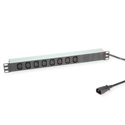 Roline Prelungitor 19.07.1629 19" 8x Iec-320-c13 2m Conector Iec-320-c14 Negru