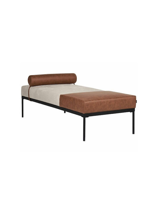 Berwyn 2204 Șezlong Din Piele Sintetică Maro 182x75x47cm 566584BEL